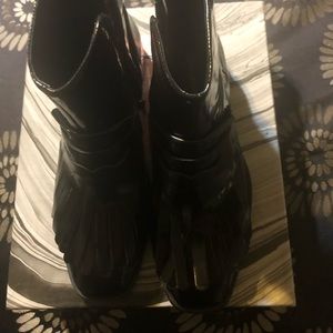 NIB Leather Booties, Size 8